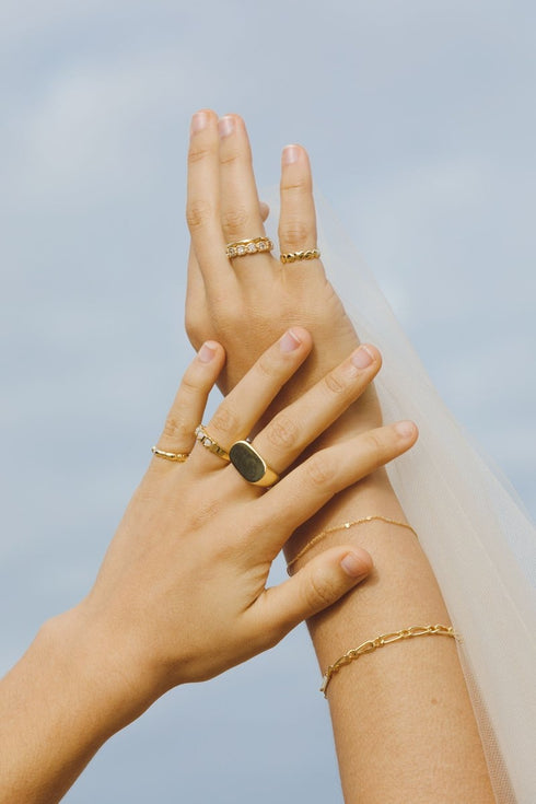 L'AMOUR PINKY RING ZILVER